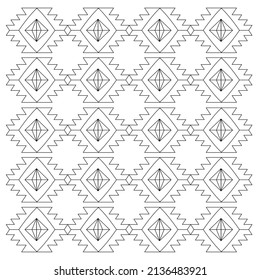 SIMPLE DESIGN ORNAMENTS, AZTECS BLACK WHITE PATTERN, TEXTURE, BACKGROUND