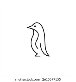 Simple design outline animal black line