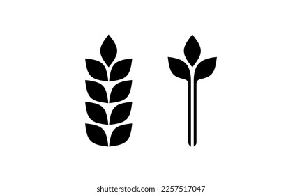 Diseño simple de arroz o hojas