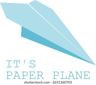 A simple design of paper plane logo