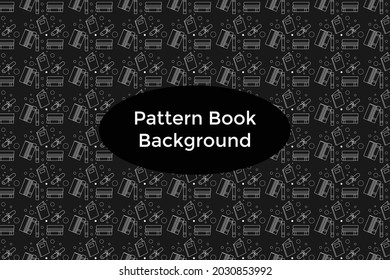 Simple design pattern book illustration design background.