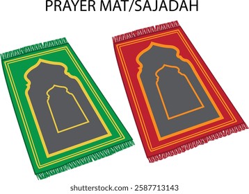 simple design prayer mat or sajadah