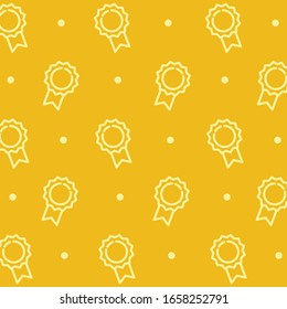 Simple design quality badge with two color white and yellow - Powered by Shutterstock - Get 15% off with code: PIKWIZARD15