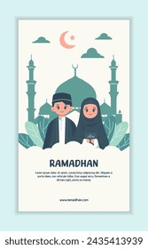 Simple design for Ramadan social media stories needs