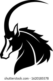 Simple Design of Sable Antelope