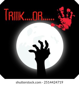simple design with a scary halloween theme. Design for t-shirts, banners, invitation letters and posters