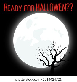 simple design with a scary halloween theme. Design for t-shirts, banners, invitation letters and posters
