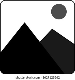 A simple design of scenery icon