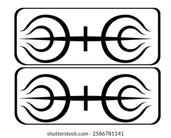 Simple design of the Senju clan emblem of the Naruto series