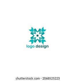 simple design with a shape resembling a flower petal