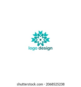 simple design with a shape resembling a flower petal