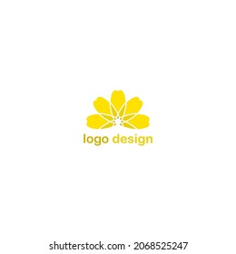 simple design with a shape resembling a flower petal