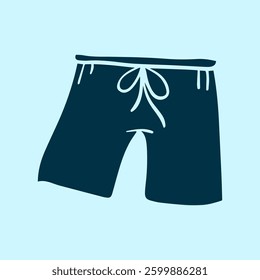 simple design short pants illustration icon