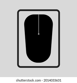 Simple design for signs, symbols, icon and logos. mouse silhouette 