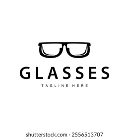 simple design silhouette logo glasses illustration modern fashion style for product brand