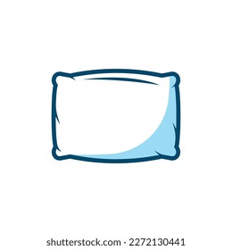 Simple Design Sleeping Pillow. Logo for Business, Interior, Furniture and Sleep Symbol.