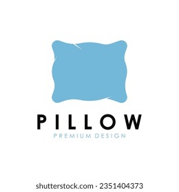 Simple Design Sleeping Pillow. Logo for Business, Interior, Furniture and Sleep Symbol.