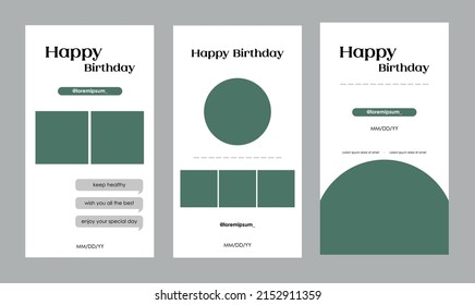 simple design for social media, social media stories template
