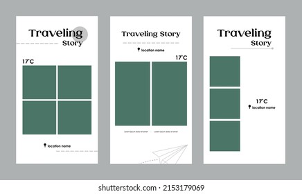 simple design for social media stories, social media template