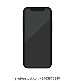 Simple design of standard smartphone for mockups. User experience design. Vector illustration.