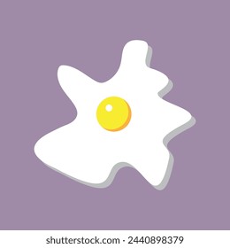 diseño simple para huevos soleados. eps10
