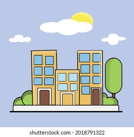 simple design of the surrounding building view simple design of the surrounding building view 
