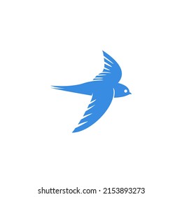 Simple Design of Swift Bird Flying, swallow icon 