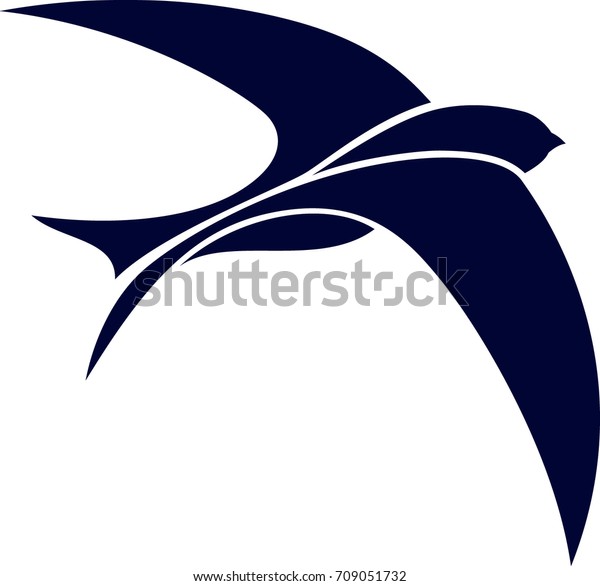 Simple Design of Swift Bird\
Flying