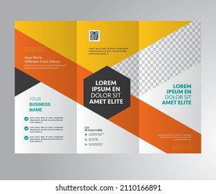 Simple Design Trifold Brochure Layout
