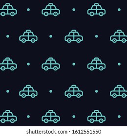 simple design two color light blue car on dark blue background.
