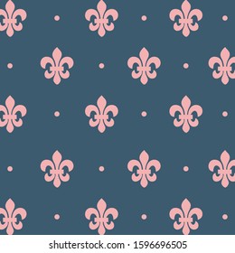 simple design two color pink particle on blue dark background.