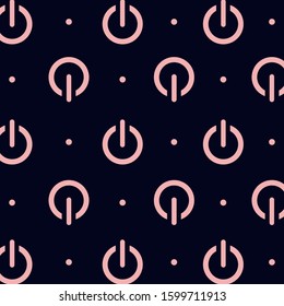 simple design two color pink button on dark blue background.