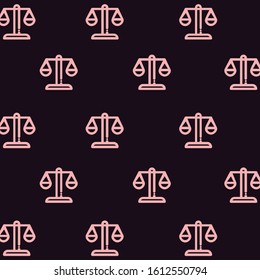 simple design two color pink scale on purple background.