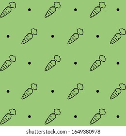 simple design two color purple carrot on dark background.