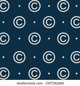 simple design two color white cream copy on dark blue background.