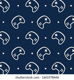 simple design two color white cream game icons on dark blue background.