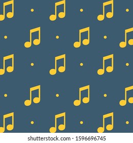 simple design two color yellow tone on dark blue background.