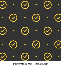 simple design two color yellow security on gray background.
