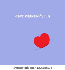 Simple design for Valentine's Day card