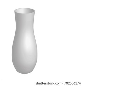Simple design vases on a white background.