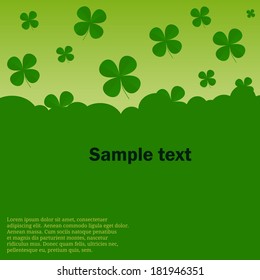 Simple design. Vector background. Patrick day party