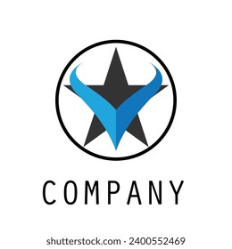 Plantilla estética del logotipo de negocios del vector de diseño simple