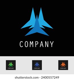Simple design vector business logo aesthetic template