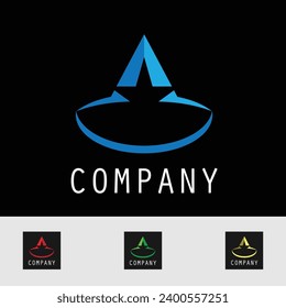 Plantilla estética del logotipo de negocios del vector de diseño simple