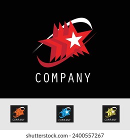 Simple design vector business logo aesthetic template