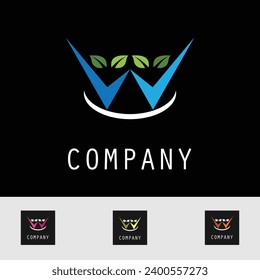 Simple design vector business logo aesthetic template