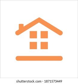 diseño simple logotipo de ilustración de casa vectorial