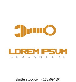 Simple design vector mechanical logo