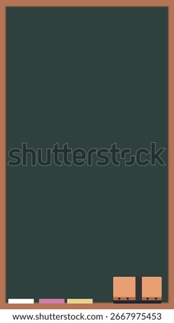 Simple design vertical blackboard frame background material