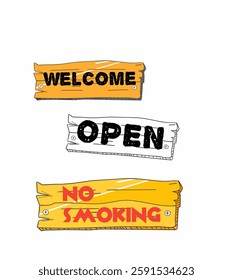 simple design of a warning or notice board